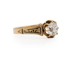 GIA-zertifizierter 1,61 Karat edwardianischer Diamant Platin Verlobungsring