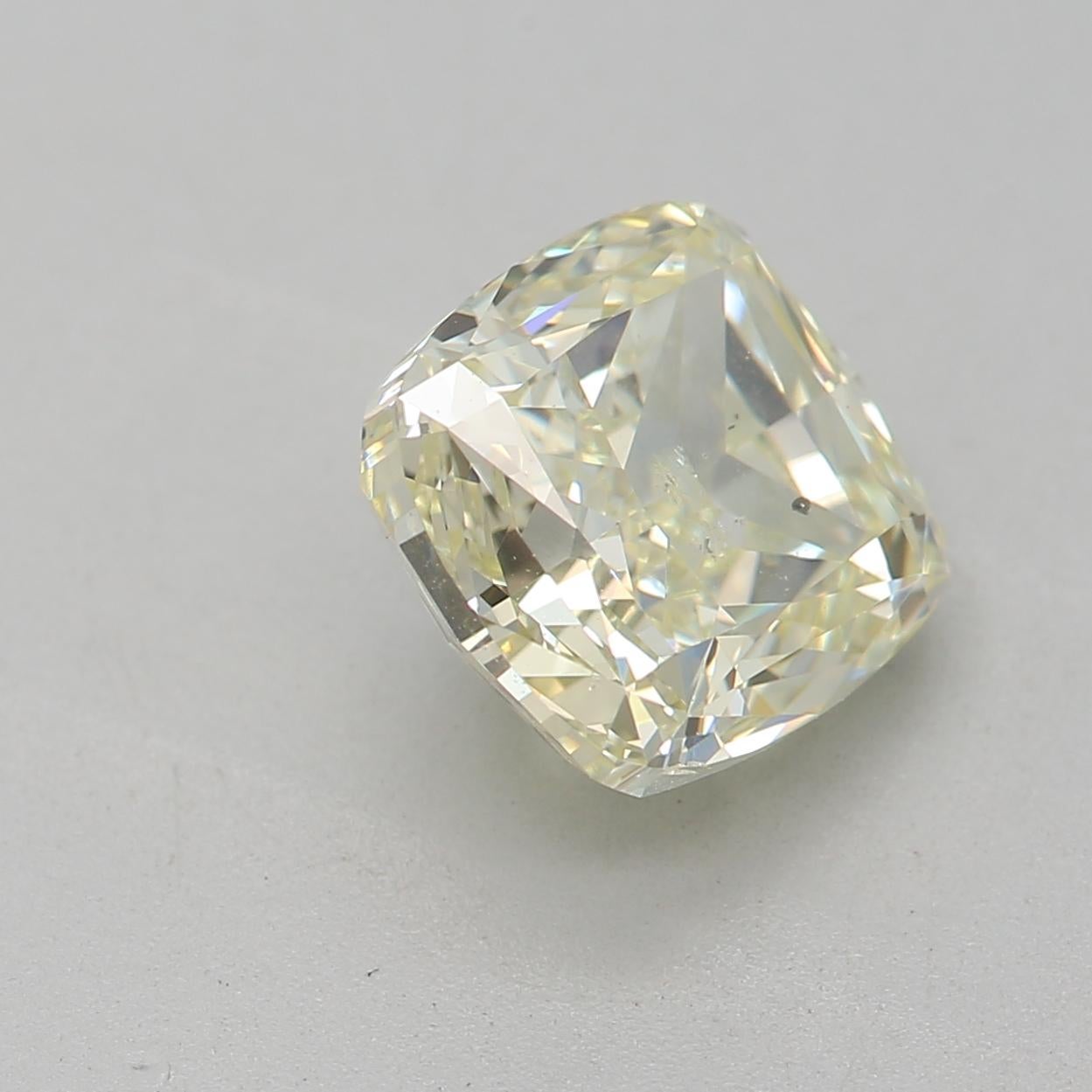 Women's or Men's GIA Certified 1.61 Carat W - X Colour Diamond For Sale
