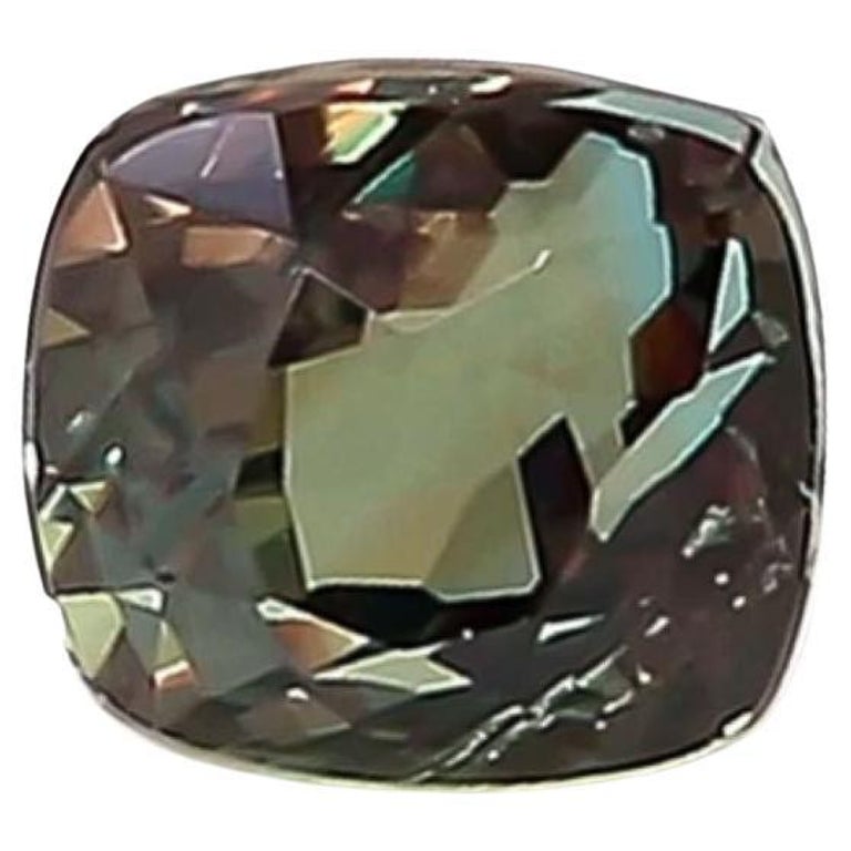 Alexandrite Naturelle Certifiée à Changement De Couleur - Taille Carrée AAA, 2 Pierres