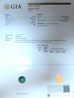 GIA Certified 1.62ct Natural Emerald Diamonds Ring 14kt 'F1'