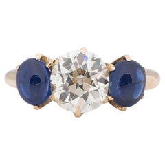 GIA Certified 1.63 Carat Art Deco Diamond 14 Karat Yellow Gold Engagement Ring