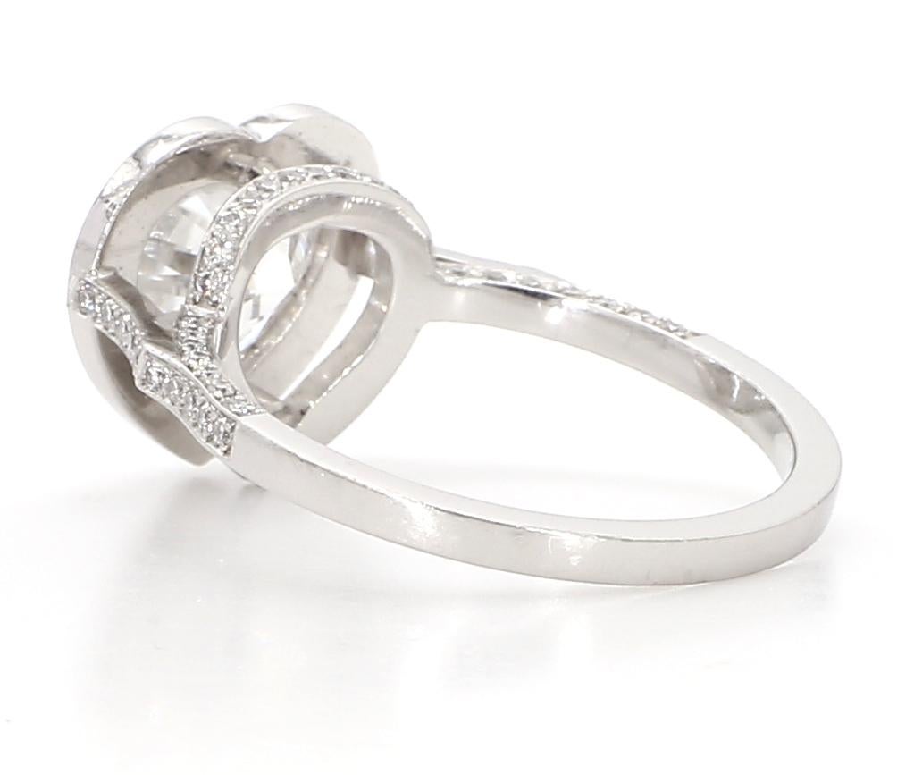 Moderne Bague en or 18 carats avec diamant en forme de cœur de 1,63 carat certifié GIA en vente