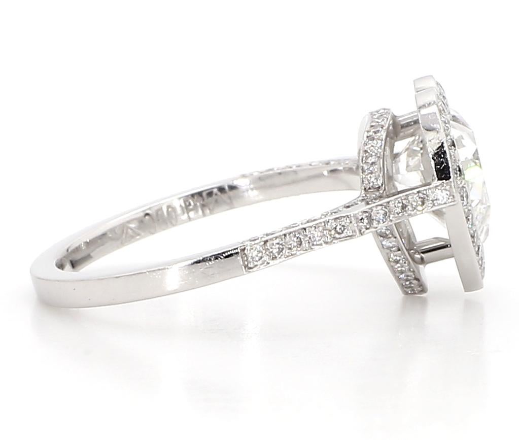 Bague en or 18 carats avec diamant en forme de cœur de 1,63 carat certifié GIA Neuf - En vente à New York, NY