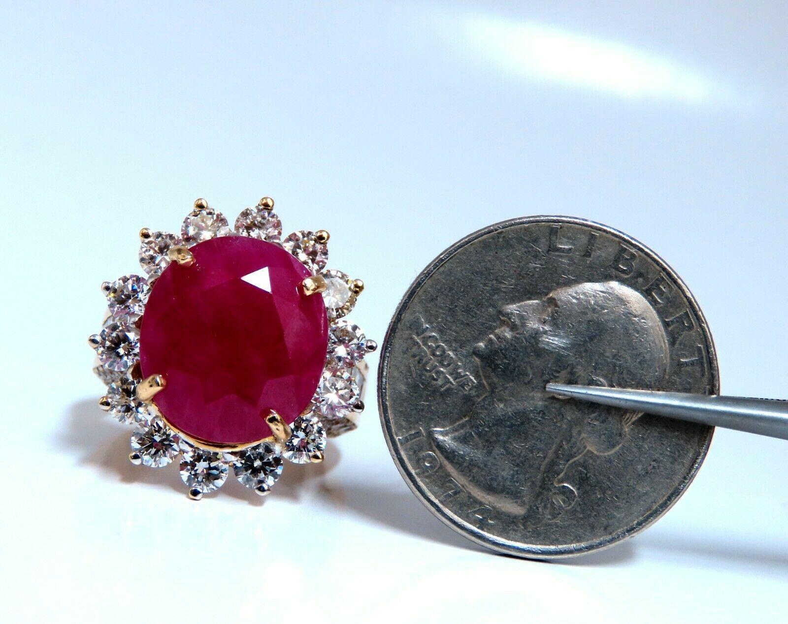GIA-zertifizierter 16,37 Karat Rubin-Diamant-Ring 14kt im Zustand „Neu“ im Angebot in New York, NY