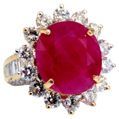 GIA Certified 16.37ct Ruby Diamonds Ring 14kt*