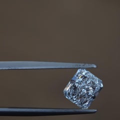GIA Certified 1.64 Carat Light Blue Radiant Cut Diamond, Natural Color, VS1 Clar