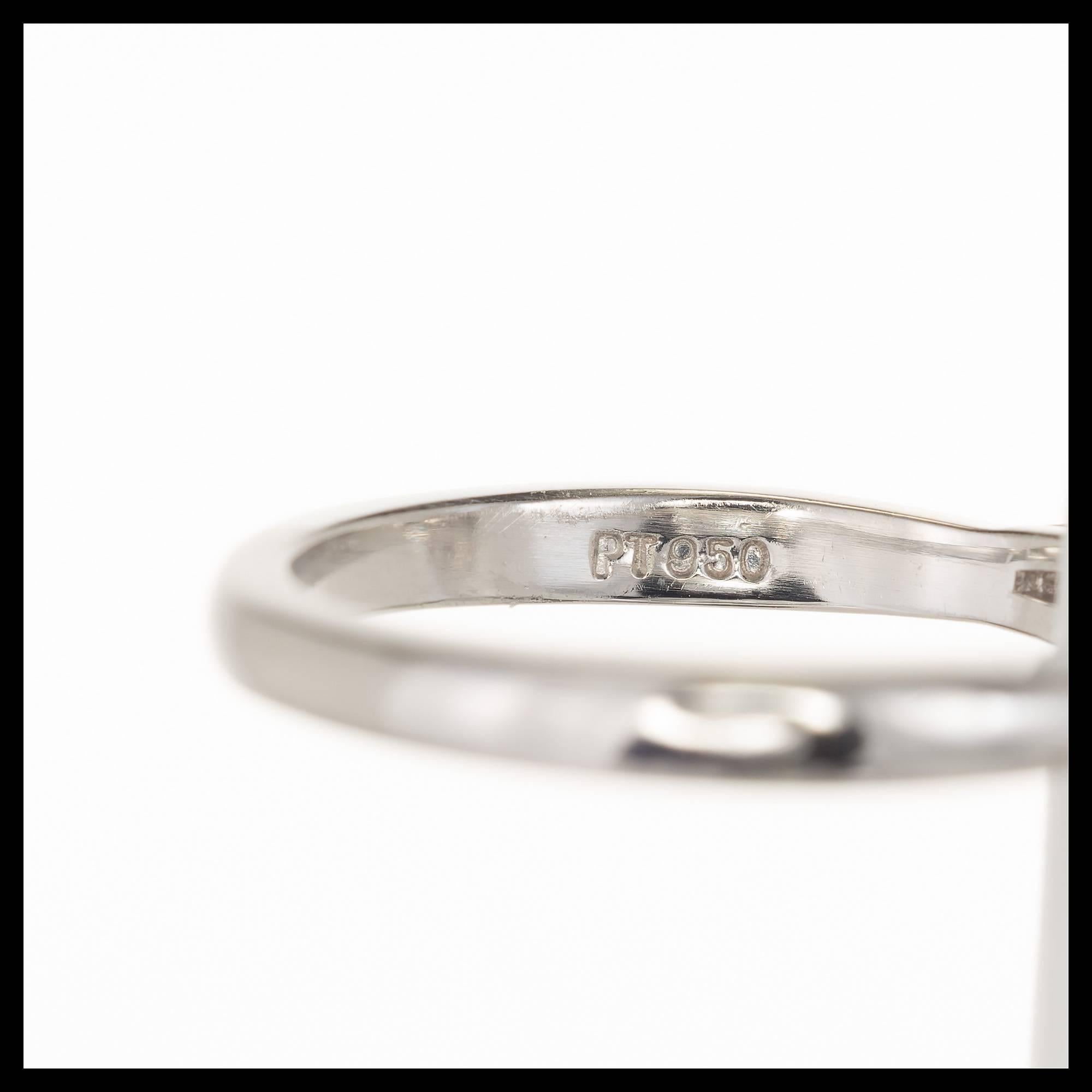 GIA Certified 1.65 Carat Natural Pink Sapphire Diamond Platinum Engagement Ring 1