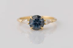 GIA Certified 1.65 Ct. Rare Color-Change Unheated Montana Sapphire Diamond Ring