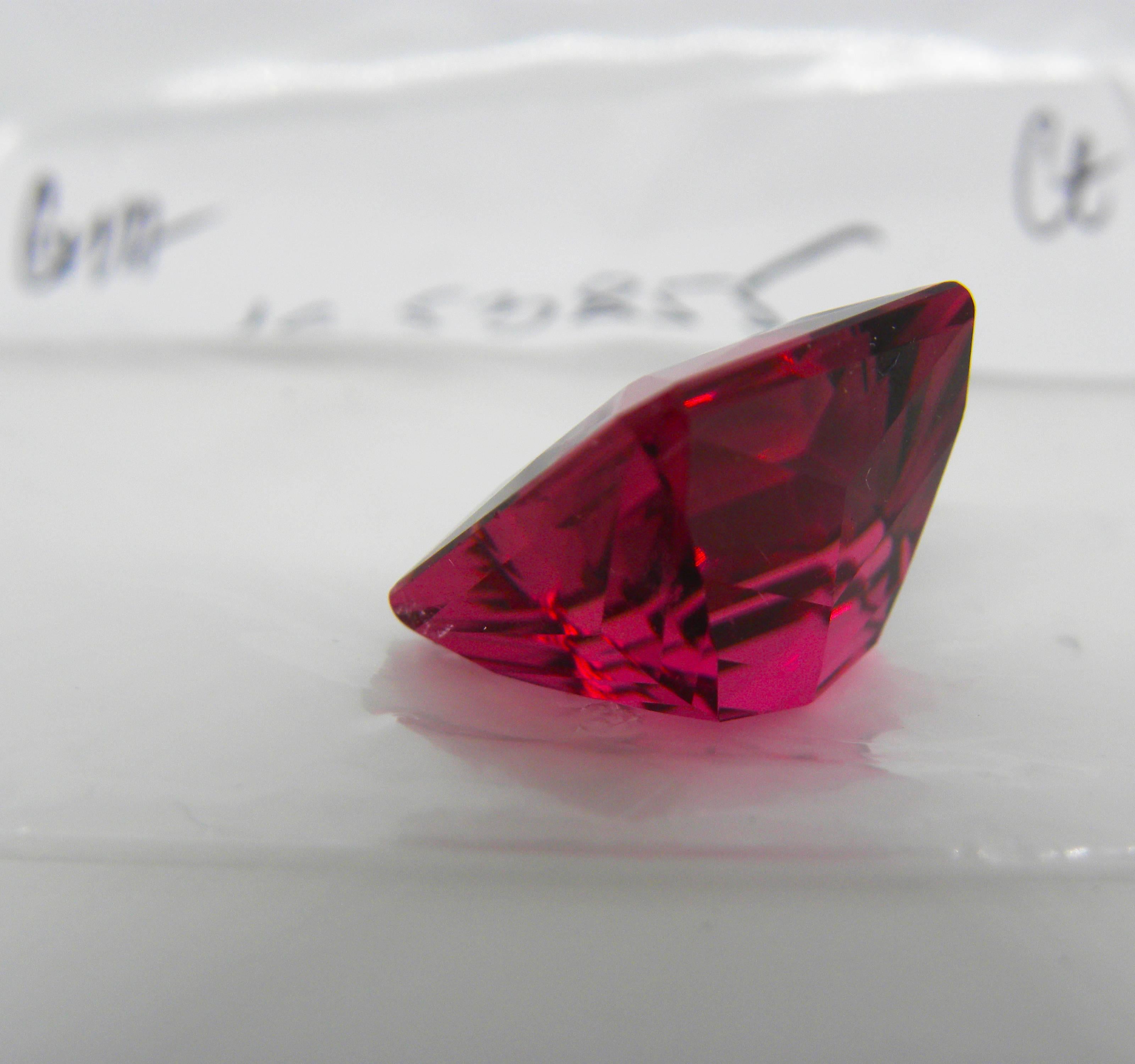 GIA Certified 16.54 Carat Octagonal Cut Pink Tourmaline Diamond Cocktail Ring 3