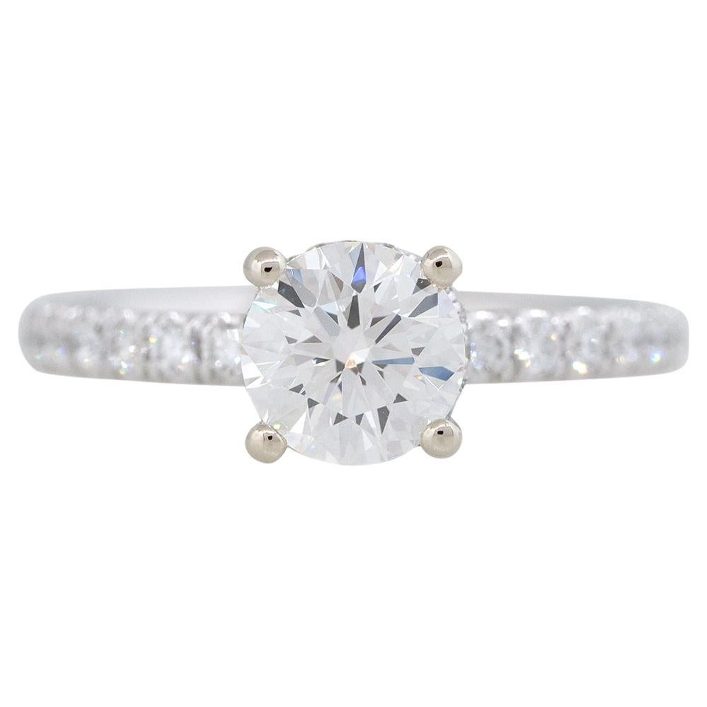 GIA Certified 1.66 Carat Round Brilliant Diamond Engagement Ring 14 Karat 