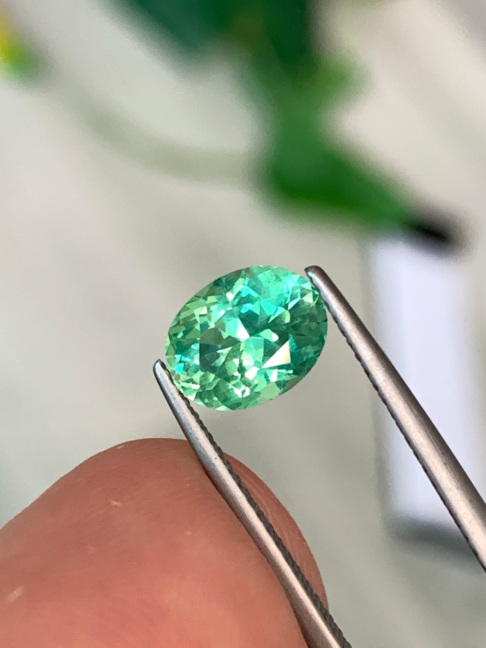 GIA Certified 1.66 Cts AAA Grade Green Rare Rare Kornerupine (Pismatine) For Sale 2