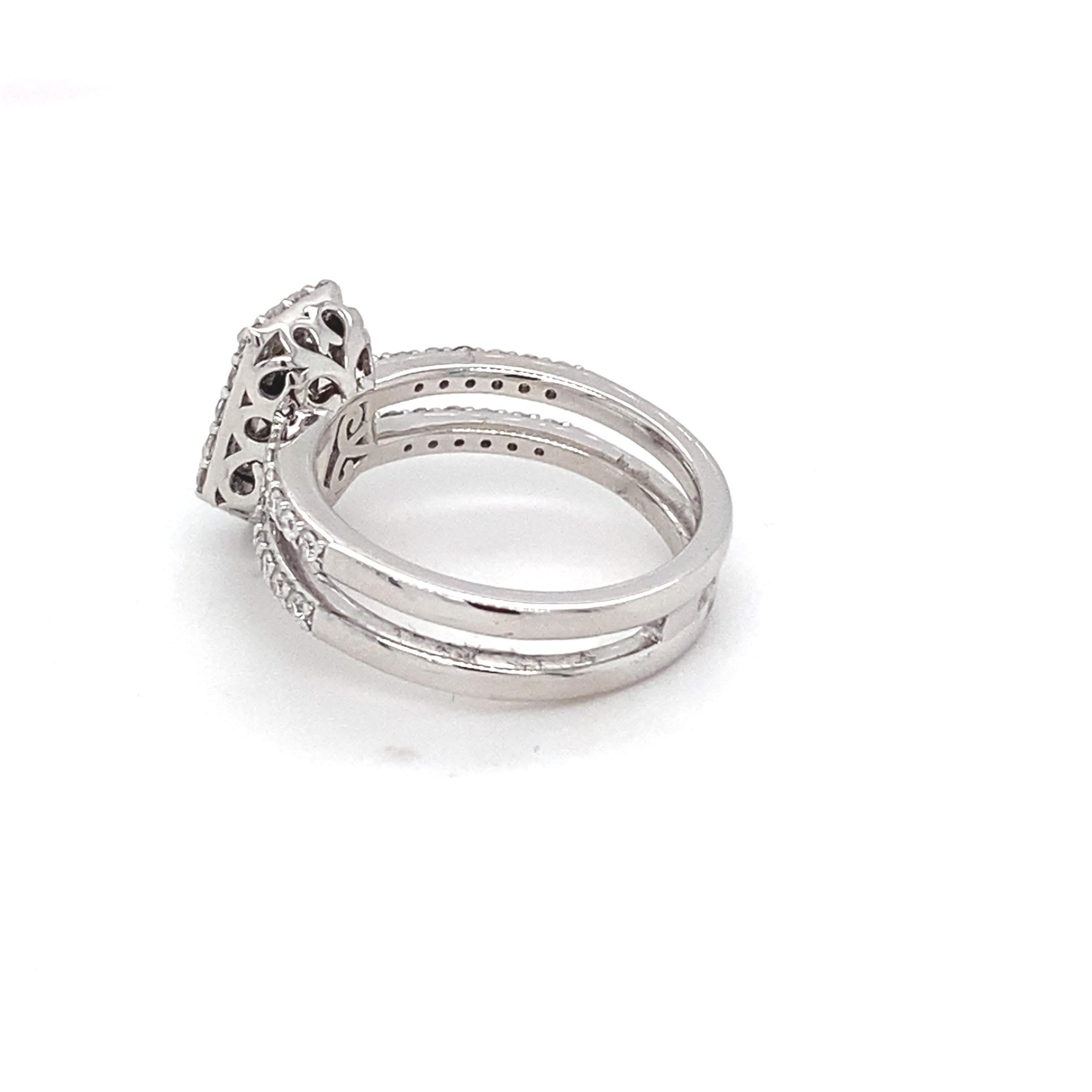 GIA Certified 1.67 Carat No Heat Sapphire Diamond Platinum Ring 5