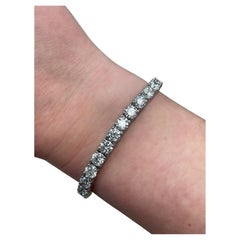 GIA Certified, 16.80 Carats Diamond Tennis Bracelet