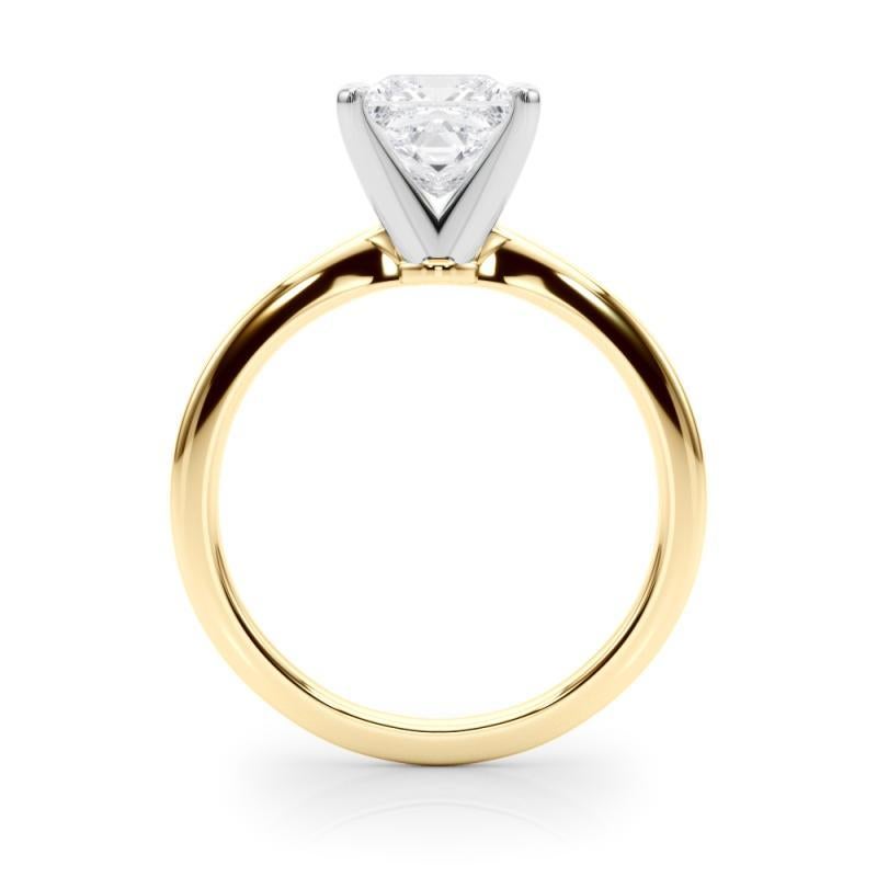 GIA zertifiziert 1,69 Karat Prinzessin Prong Set Solitär Diamantring im Zustand „Neu“ im Angebot in New York, NY
