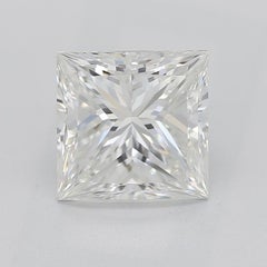 GIA Certified 1.69 Carat Three-Stone Trillion & Princess Diamond Ring