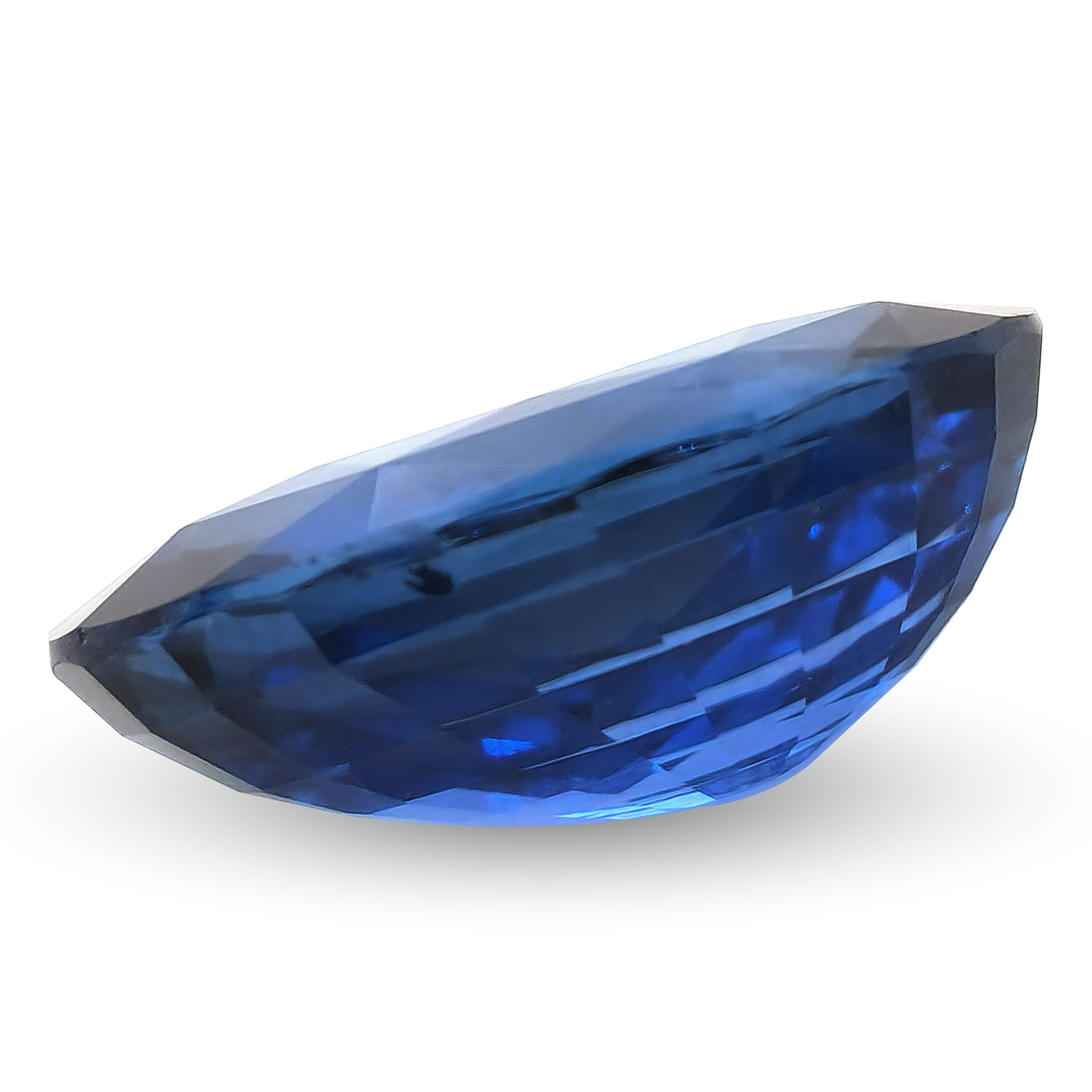 Exceptionnel saphir bleu chauffé du Sri Lanka de 16,95 carats certifié par le GIA Neuf - En vente à Los Angeles, CA