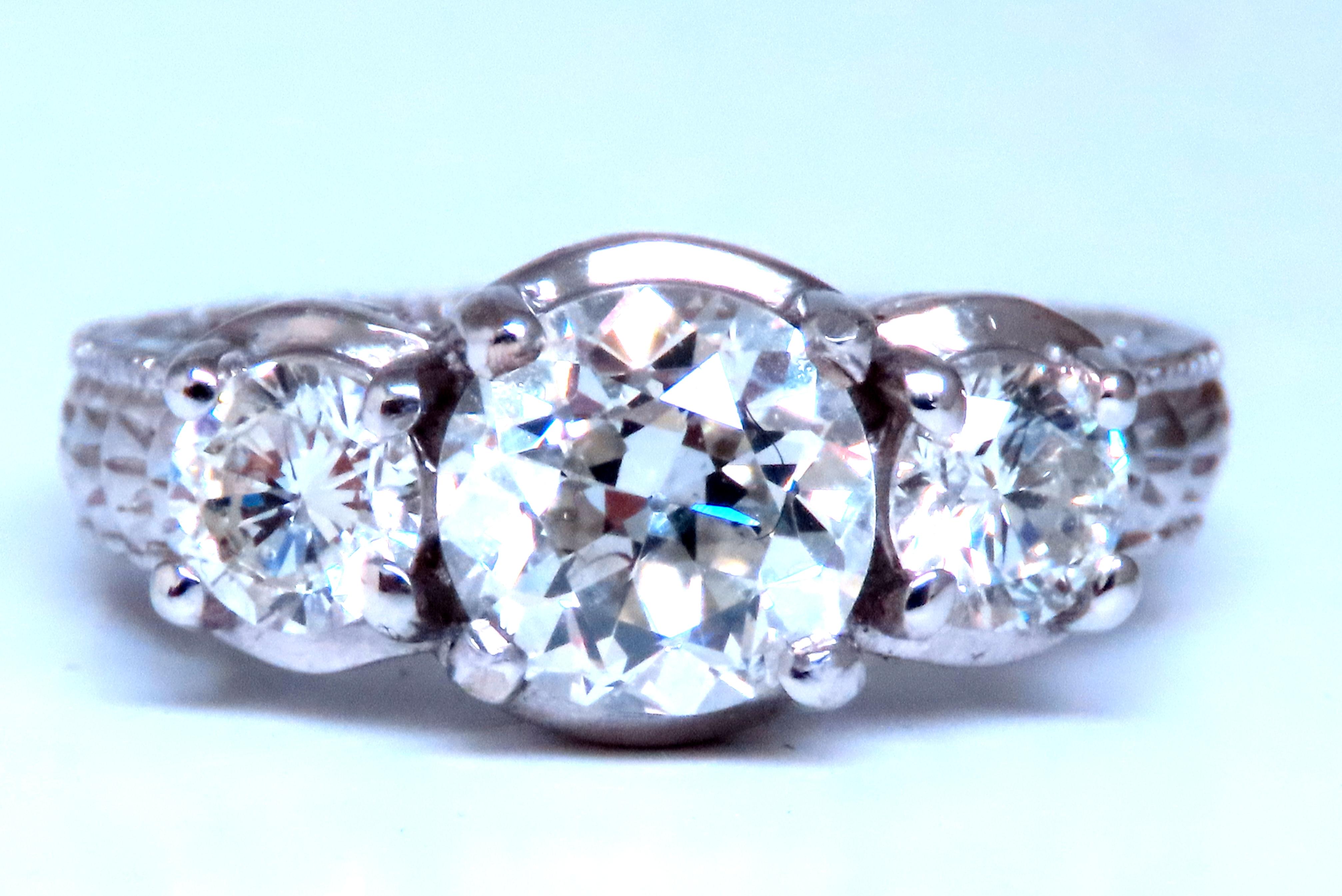 GIA Certified Natural Diamonds Ring
1.69ct Center diamond.
J-color Si-2 clarity.
Report 223279969

Side natural diamonds: 
.77ct 
I-color Si-2 clarity.
14kt white gold
$25000 Appraisal To accompany