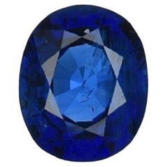 GIA Certified 1.69 Carat Oval Shape Natural Blue Sapphire