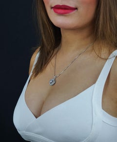 GIA certified 1.6ct D VS1 Single Stone Round Diamond Trinity Pendant Platinum