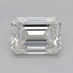 Anello con diamante smeraldo aureolato in oro bianco 18 carati certificato GIA da 1,7 carati