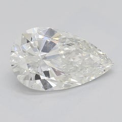 GIA Certified 1.7 Carat Pear Solitaire Tulip Rose Diamond Ring