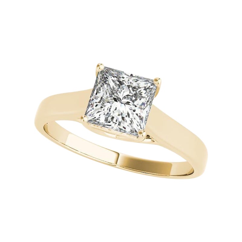 Anello con diamante solitario a traliccio da 1.7 carati certificato GIA