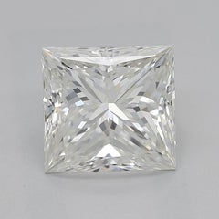 GIA Certified 1.7 Carat Princess Square Halo Multi-Band Diamond Ring
