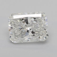 GIA Certified 1.7 Carat Radiant Halo 18K Yellow Gold Diamond Ring