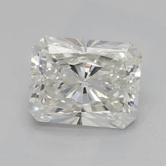 GIA Certified 1.7 Carat Radiant Halo Antique 18K Yellow Gold Diamond Ring