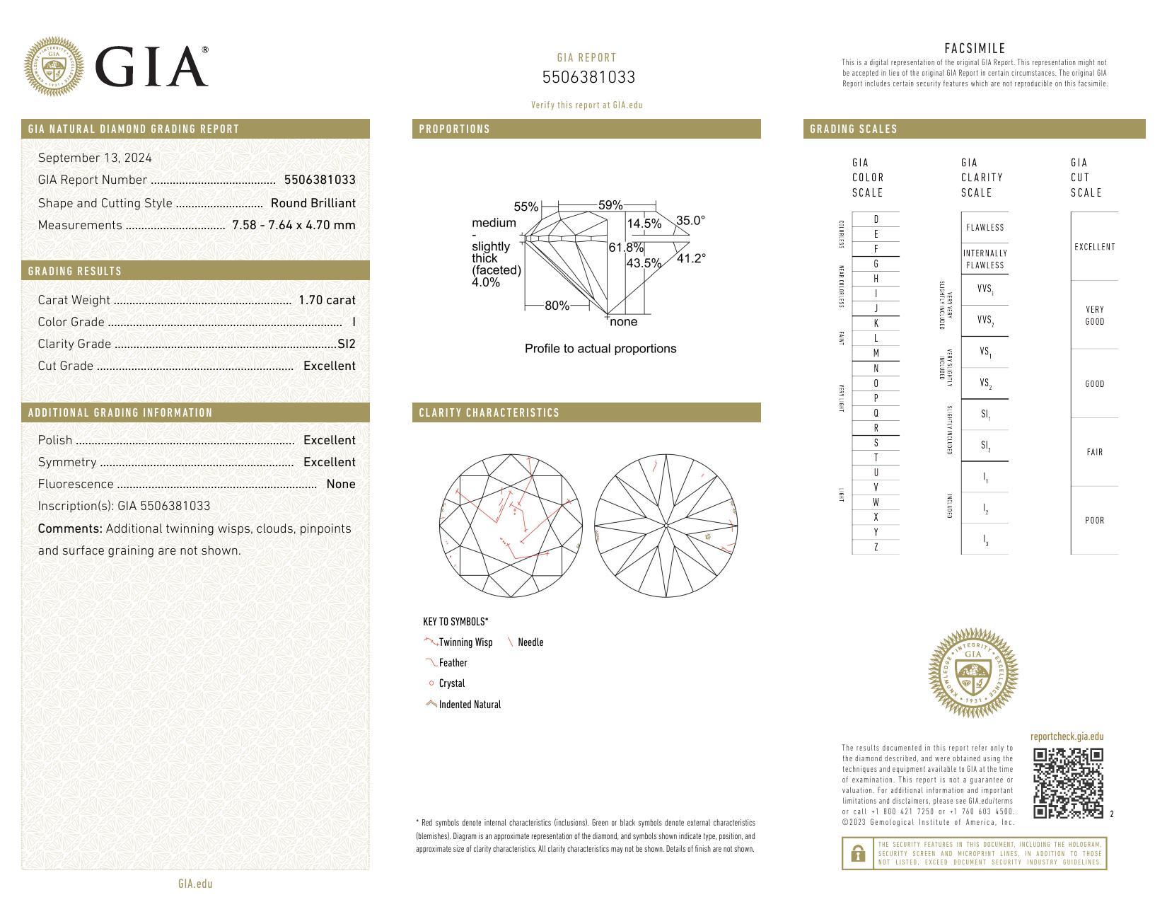 GIA zertifiziert 1,7 Karat runder Halo Pave  Diamantring Damen im Angebot