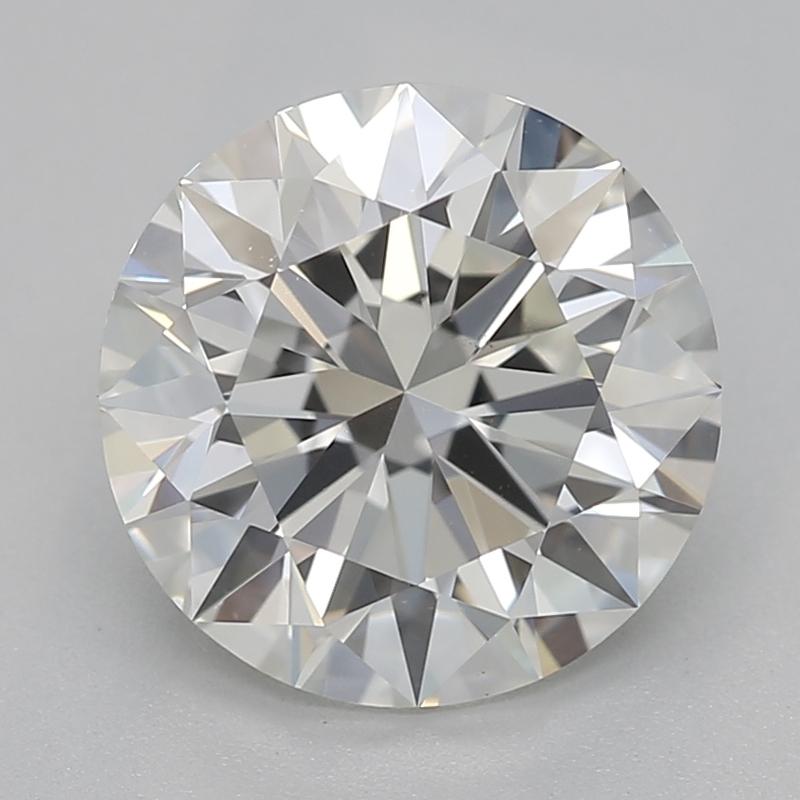 Handcrafted in New York, this stunning three-stone diamond ring showcases an exquisite round center stone weighing 1.7 , graded I and VS1 , ensuring exceptional brilliance and clarity. Set in luxurious platinum , the ring's design is a sophisticated
