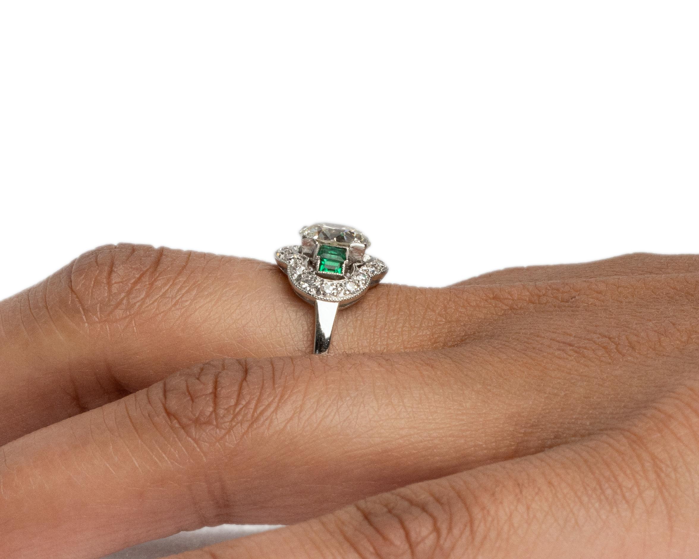 GIA Certified 1.70 Carat Diamond Platinum Engagement Ring For Sale 2