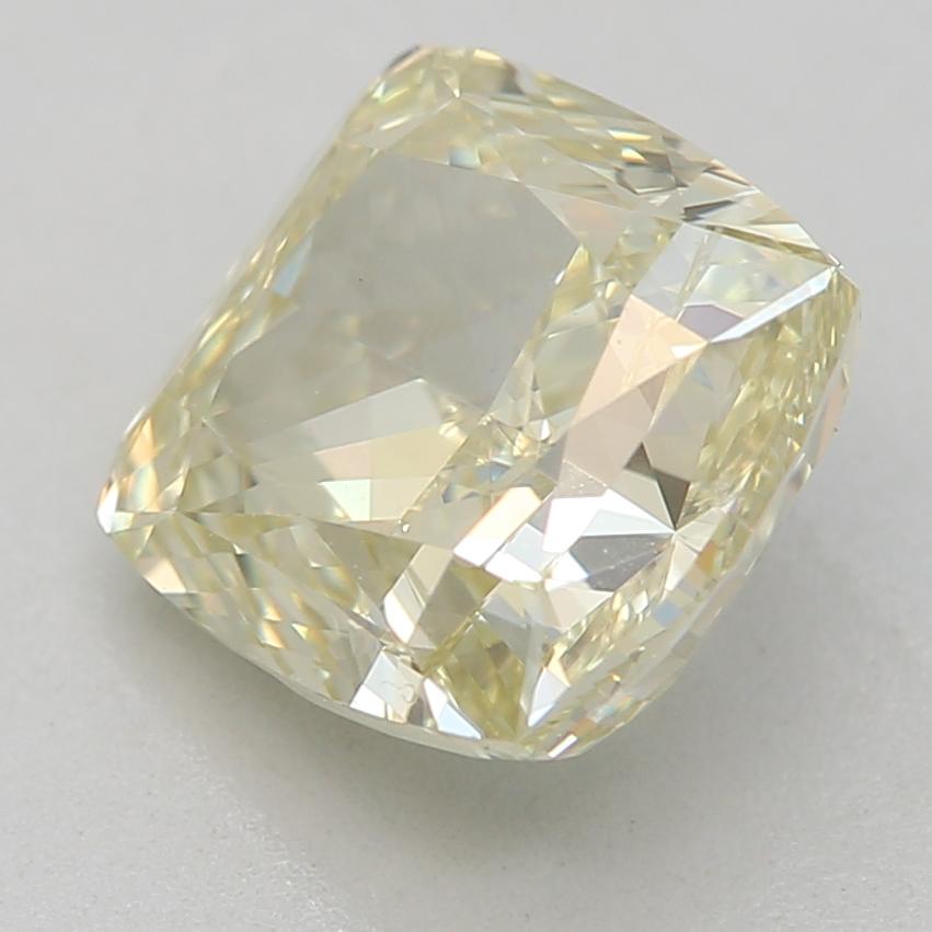 Cushion Cut GIA Certified 1.70 Carat Fancy Brownish Greenish Yellow VVS2 Clarity Diamond For Sale