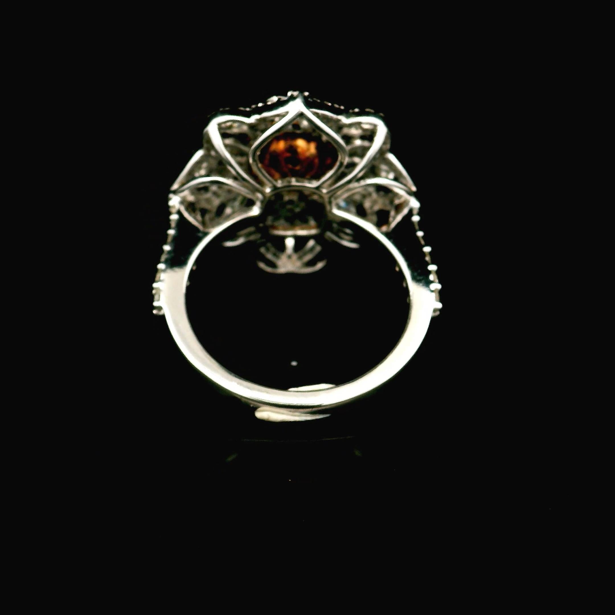 Women's or Men's GIA Certified 1.70 Carat Fancy Brownish Greenish Yellow VVS2 Clarity Diamond For Sale