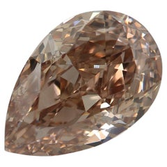 GIA Certified 1.70 Carat Fancy Orange Brown SI1 Clarity Diamond