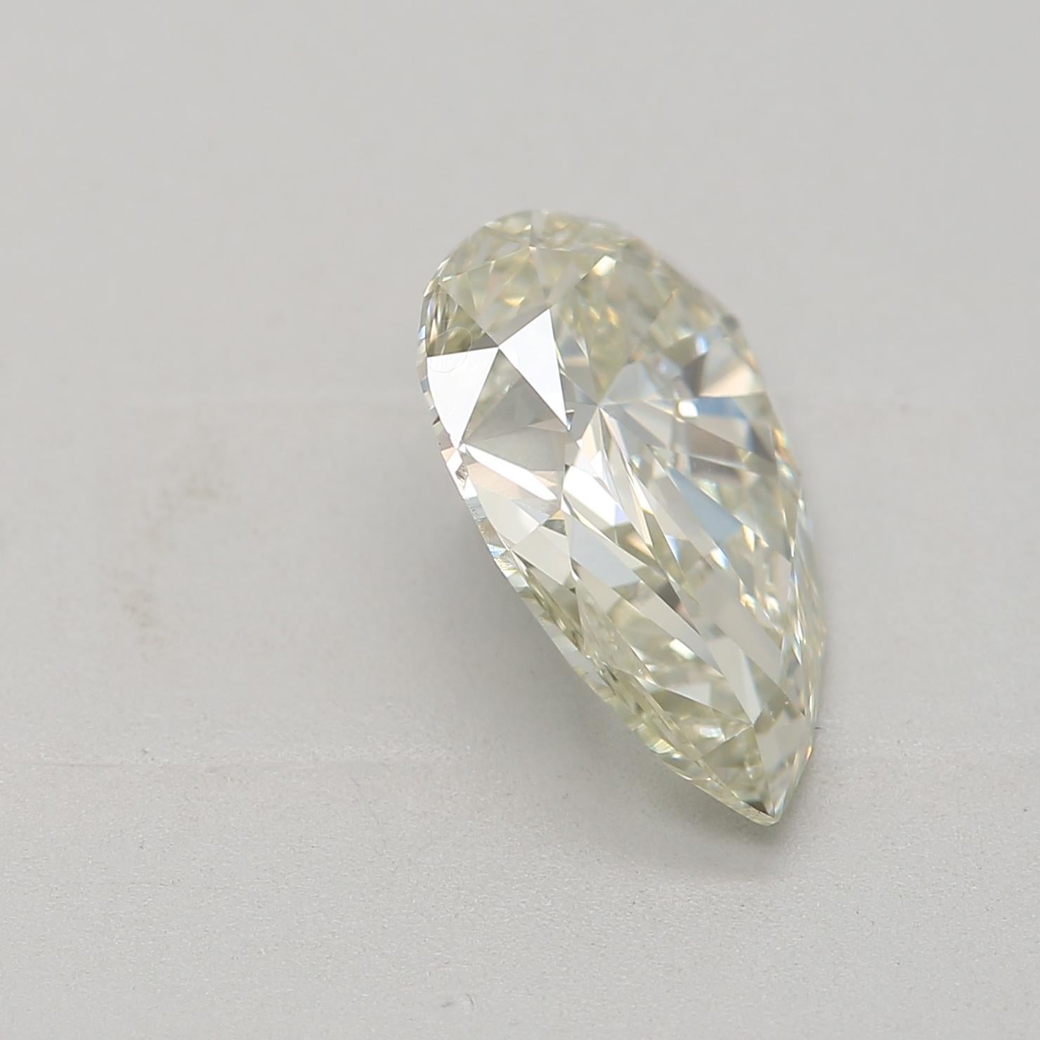 Cushion Cut GIA Certified 1.70 Carat Light Green Yellow VS2 Clarity Diamond For Sale