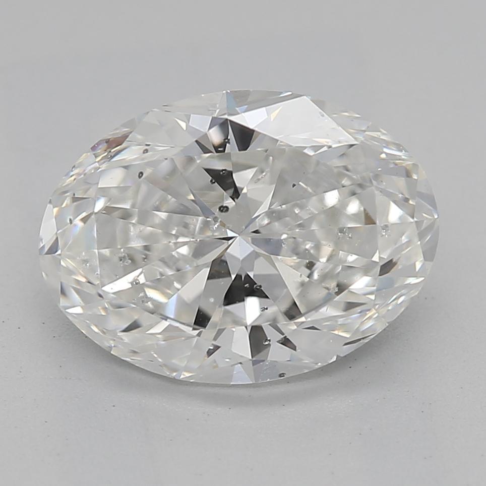 Anello con diamante ovale a fascia solitario in platino certificato GIA da 1,71 carati in vendita 1