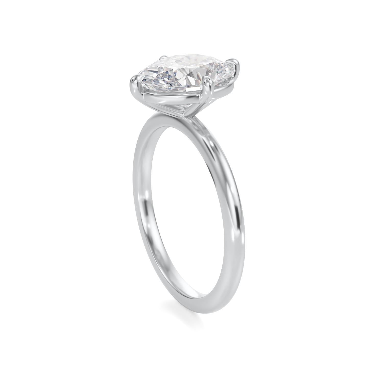 For Sale:  GIA certified 1.80 carat Oval Solitaire 3