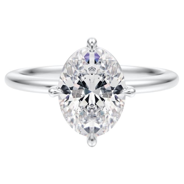 For Sale:  GIA certified 1.80 carat Oval Solitaire