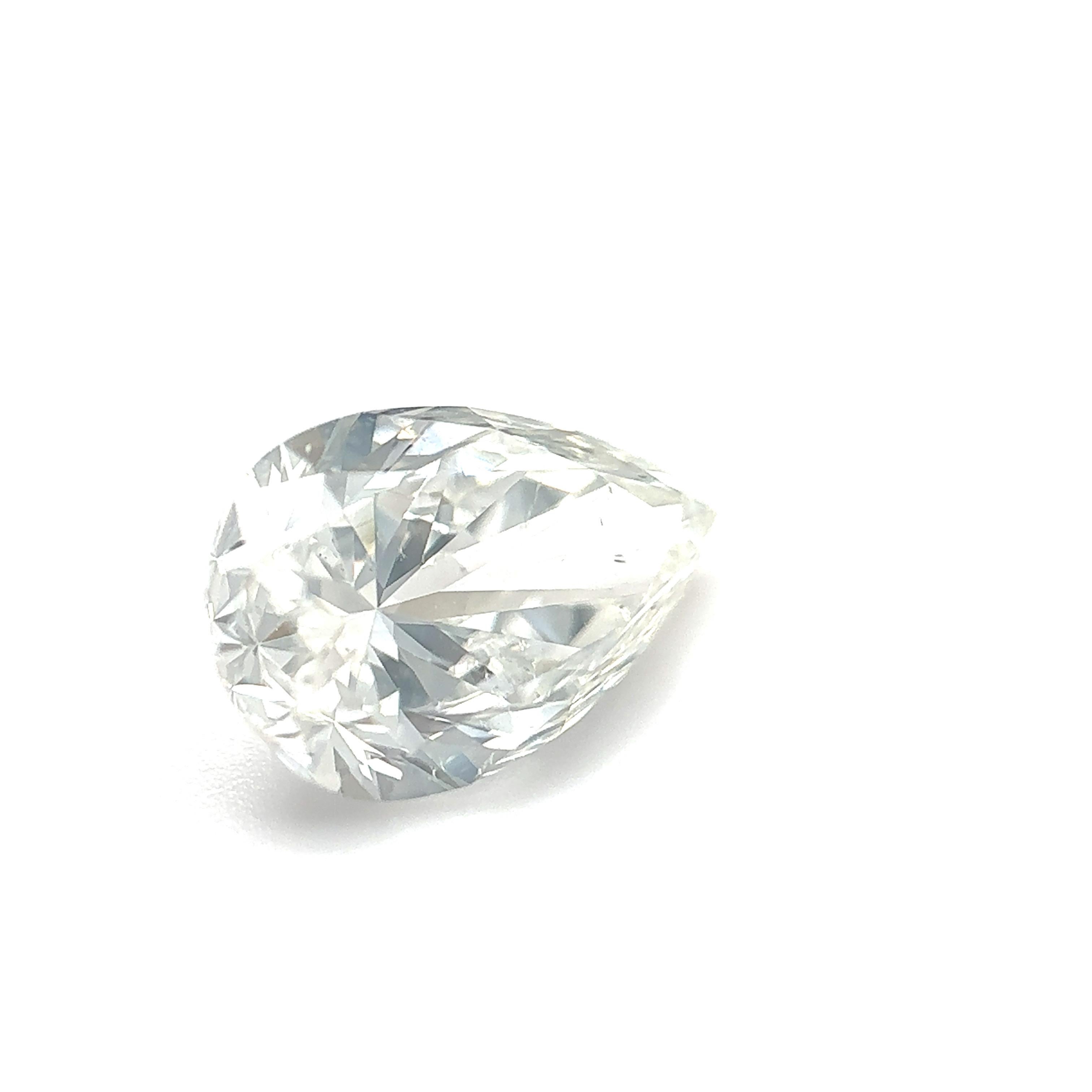 GIA-zertifizierter 1,70 Karat birnenförmiger natürlicher Diamant (Verlobungsringe) im Angebot 1