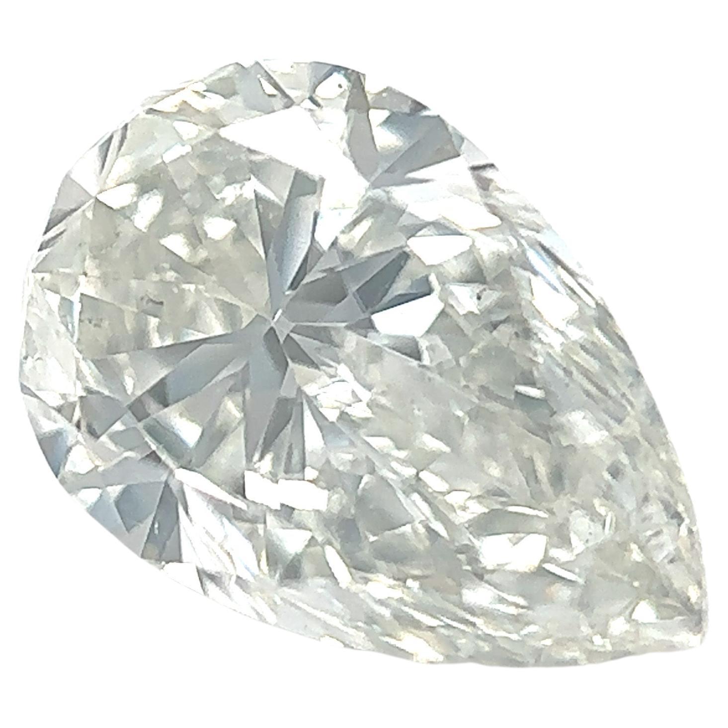 GIA Certified 1.70 Carat Pear Shape Natural Diamond (Engagement Rings) For Sale