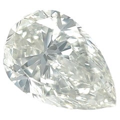 Diamant naturel certifié GIA de 1,70 carat en forme de poire (bagues de fiançailles)