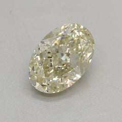 GIA Certified 1.71 Carat Fancy Light Greenish Yellow SI1 Clarity Diamond