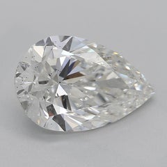 GIA Certified 1.71 Carat Pear Halo Pave Openwork  Diamond Ring