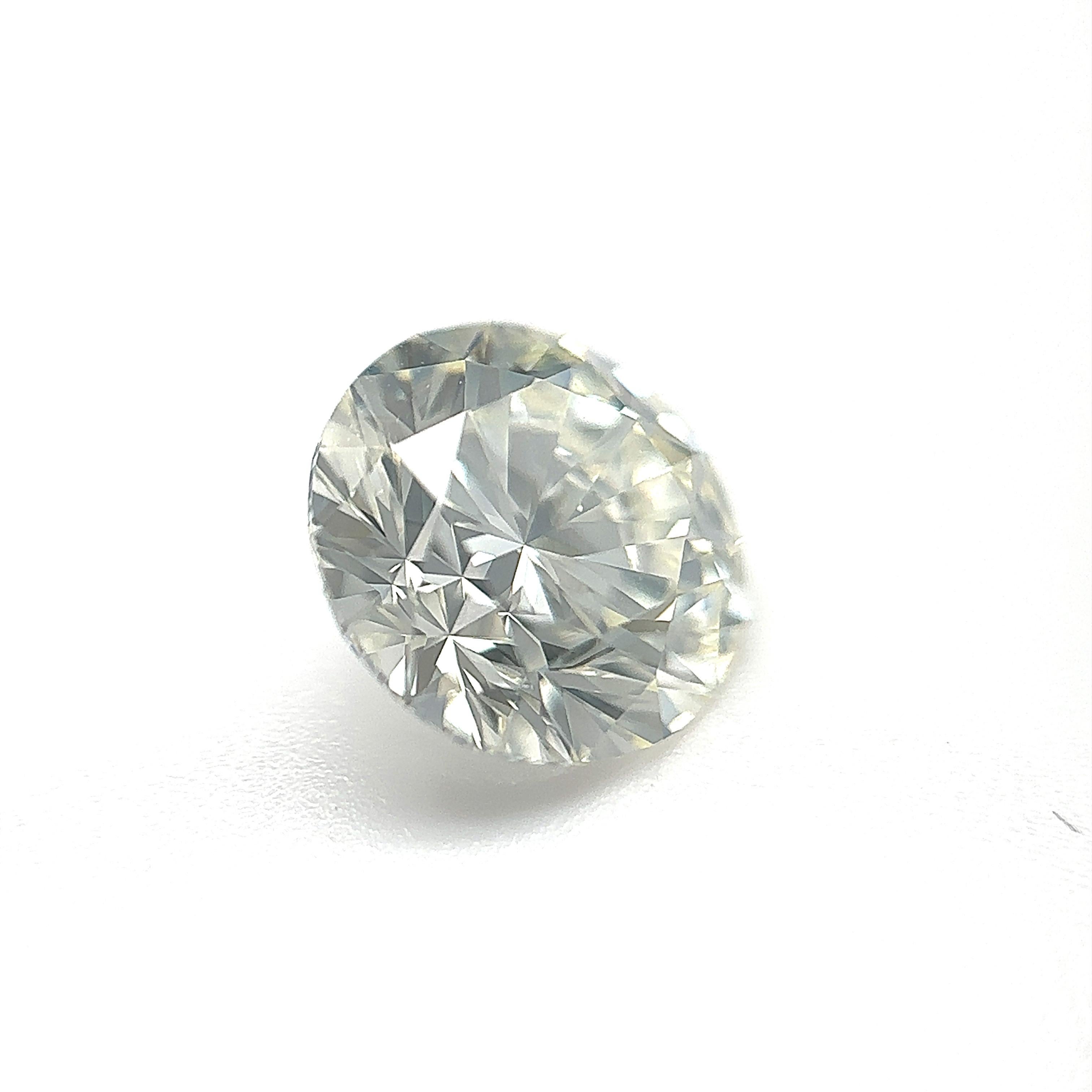 Diamant naturel brillant rond de 1,71 carat certifié par la GIA (bagues de fiançailles) Unisexe en vente