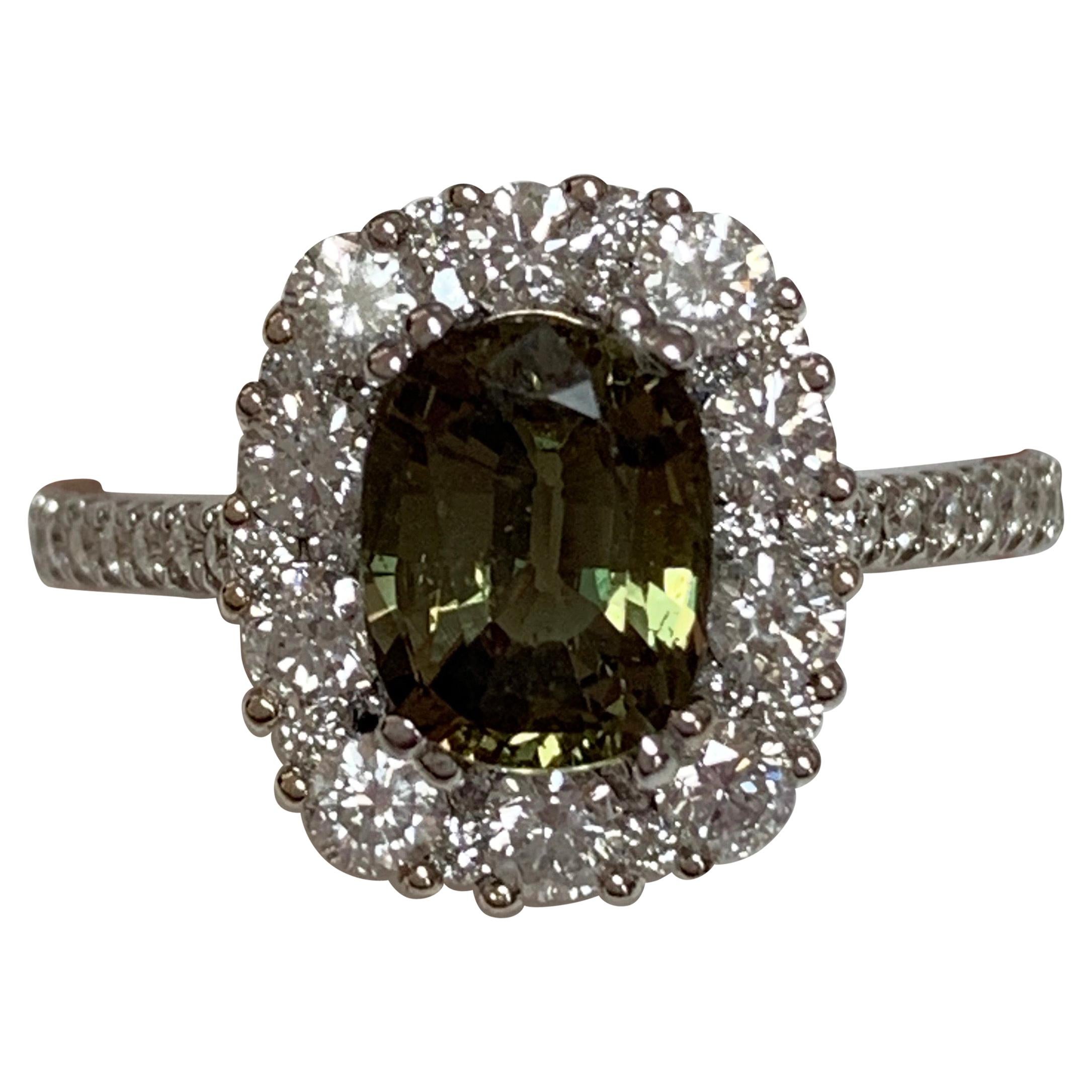 GIA Certified 1.72 Carat Alexandrite Ring