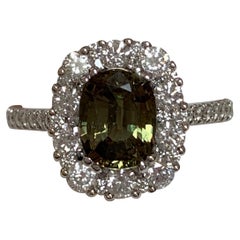 Bague alexandrite de 1,72 carat certifiée GIA