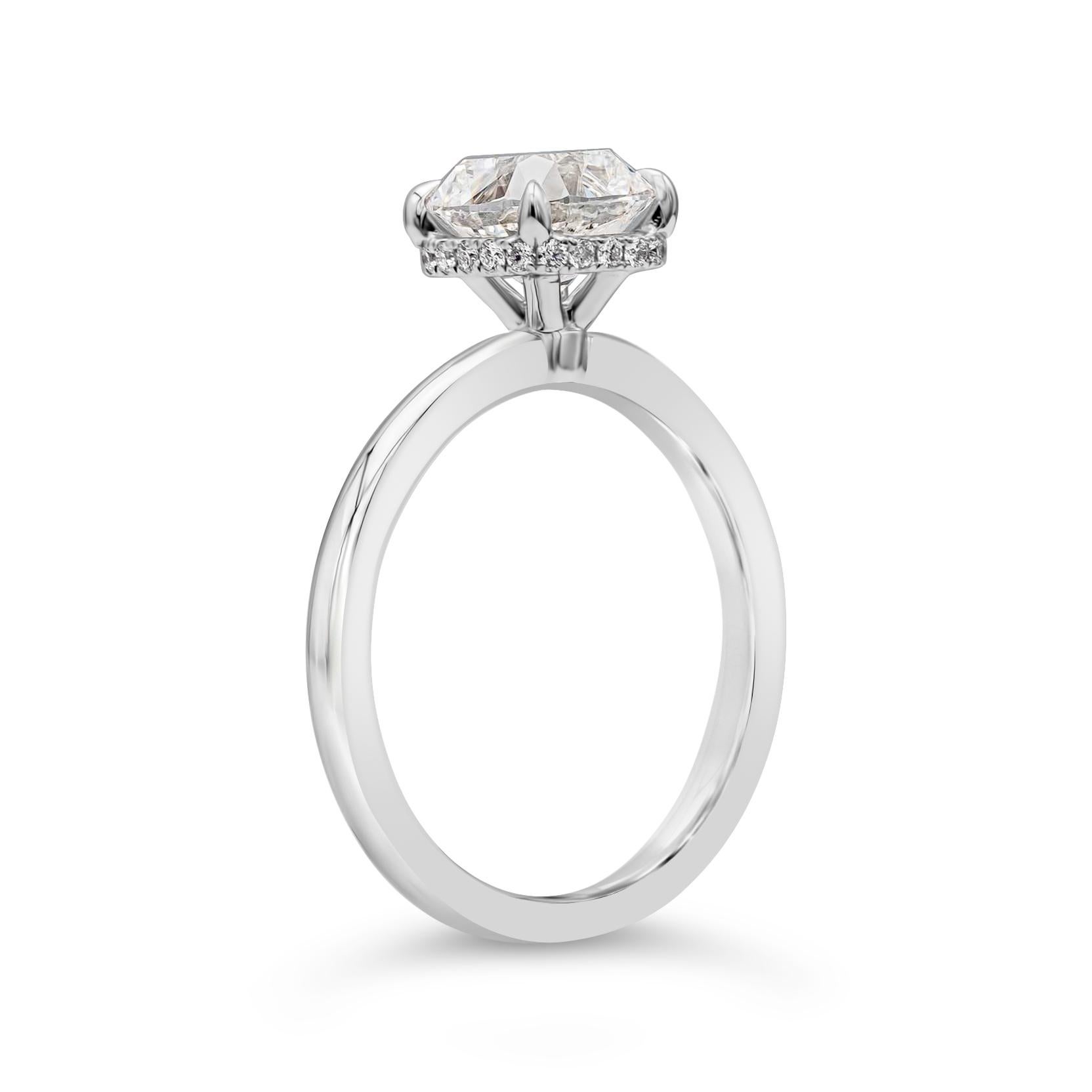 GIA-zertifizierter 1,72 Karat antiker Diamant-Solitär-Verlobungsring mit Kissenschliff Damen im Angebot