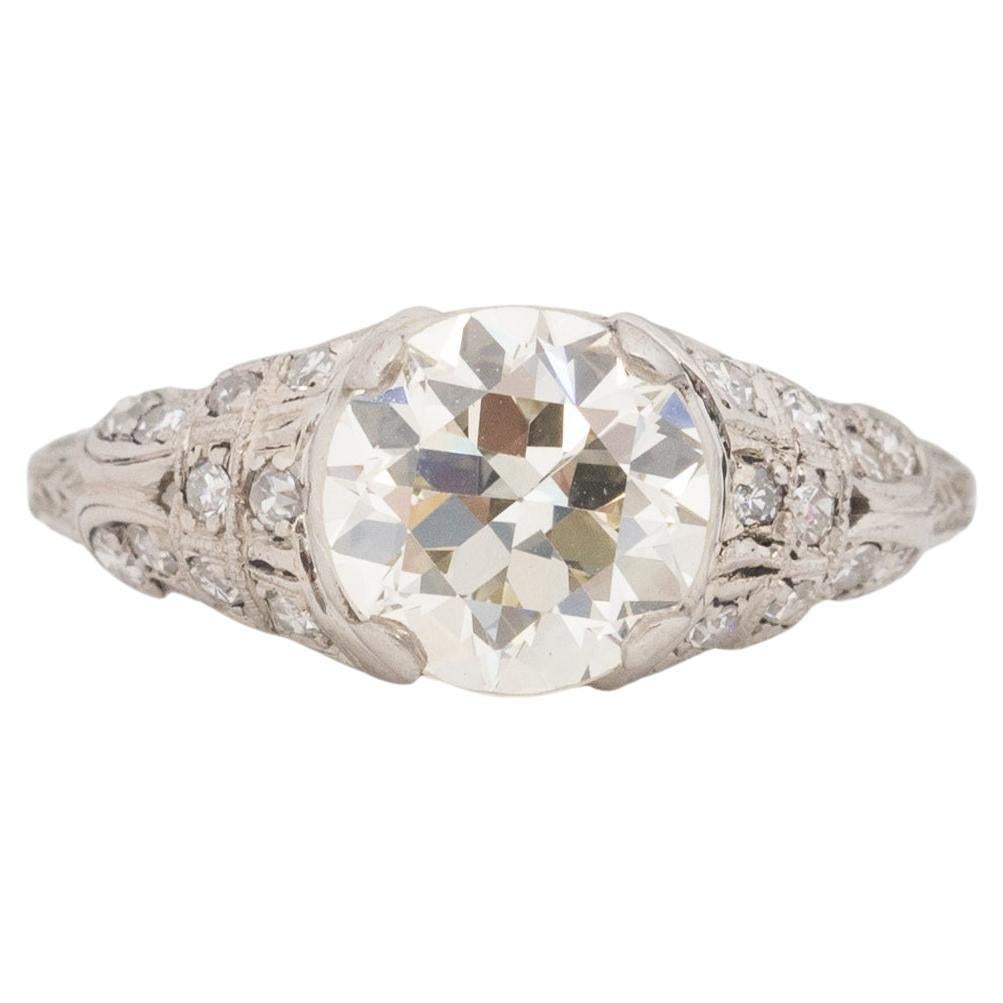 GIA Certified 1.72 Carat Diamond Engagement Ring 