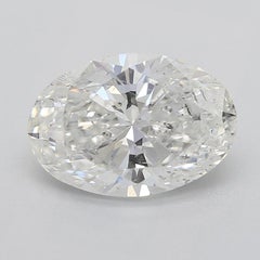GIA Certified 1.72 Carat Oval Cluster Vintage Flower Platinum Diamond Ring